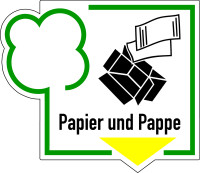 Abfallkennzeichen, Papier und Pappe, Folie