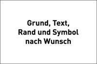 Aluminium Verbundplatte Farben, Text und Logo nach Wunsch - Querformat