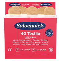 Pflaster Salvequick Textilpflaster - Große Nachfüllpackungen - 1 Pack = 6 Kartons à 40 Pflaster