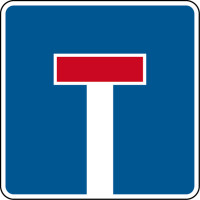 Verkehrszeichen - Sackgasse, Zeichen 357