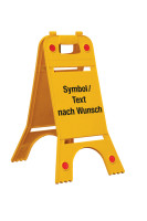 Warnaufsteller, mit Wunschtext/-Symbol, 620 x 245 mm