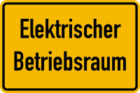 Hinweisschild, Elektrischer Betriebsraum, 200 x 300 mm