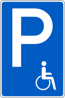 Schilder Behindertenparkplatz