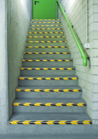 Antirutsch Treppenkantenprofil, Safety-Stair, schwarz/gelb, Aluminium, 60 x 1000 mm, R13