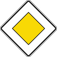 Verkehrszeichen - Vorfahrtstraße, Zeichen 306