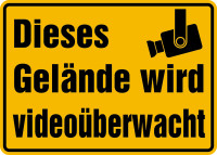 Vi60 Schild,Gelände,videoüberwachung,videoüberwacht,video,Hinweisschild 